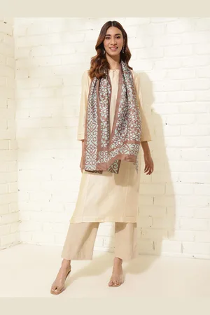 Fabindia Silk Batik Printed Stole