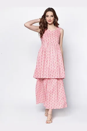 Sera Women Floral Printed Regular Pure Cotton Kurta with Palazzos