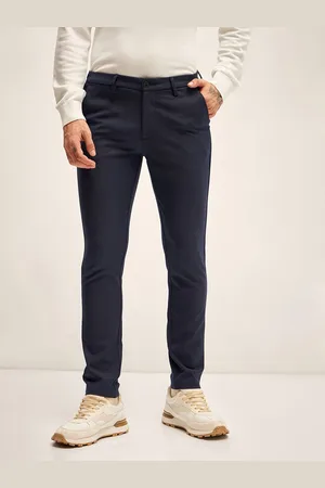 The Bear House Men Slim Fit Chinos Trousers