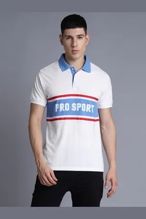 HRX Men Colourblocked Polo Collar Cotton T-shirt