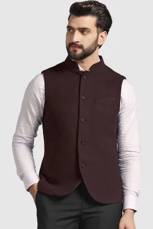 Blackberrys Woven Nehru Jacket