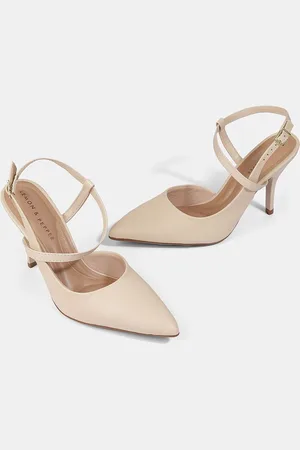 LEMON & PEPPER Women Pointed Toe Slim Heeled Sandals
