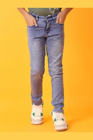 V-Mart Boys Mildly Distressed Heavy Fade Jeans