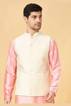 Pantaloons Woven Design Mandarin Collar Nehru Jacket