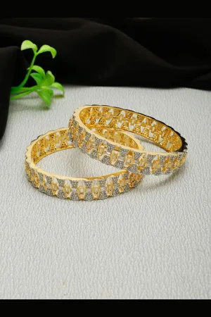 Anouk Set of 2 Gold-plated AD-Studded Bangles