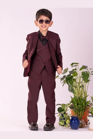 Vastramay Boys Single-Breasted Five Pieces Party Suit