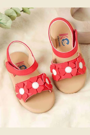 KICKS & CRAWL Girls Petal Pretties Open Toe Flats
