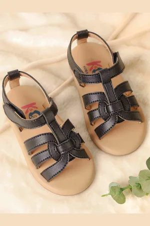 KICKS & CRAWL Kids Girls Open Toe Flats