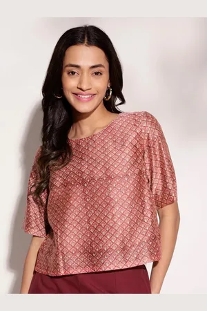 Fabindia Ethnic Motifs Printed Cotton Top