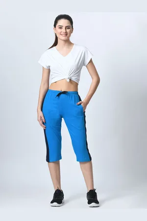 BAESD Women Slim Fit Mid-Rise Cotton Capris