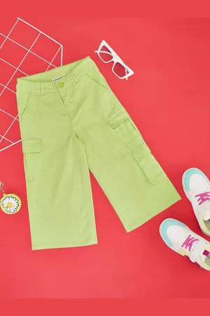Pantaloons Girls Cotton Flared Trousers