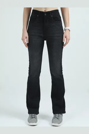 Mast & Harbour Women Comfort Bootcut High-Rise Light Fade Stretchable Jeans