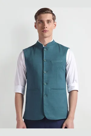 Arrow Mandarin Collar Nehru Jacket