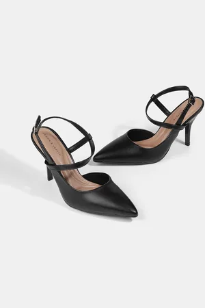 LEMON & PEPPER Pointed Toe Stiletto Heel Mules