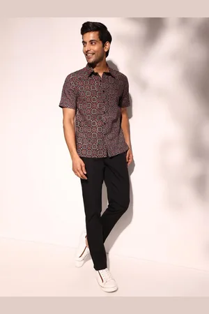 Fabindia Men Opaque Printed Casual Shirt