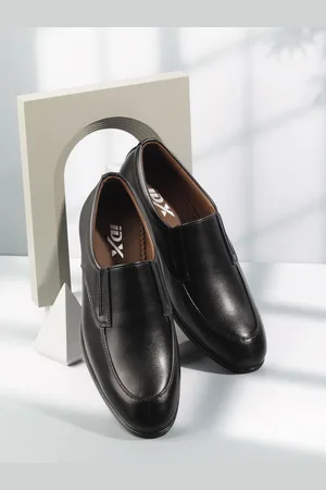 ID Men Round Toe Leather Formal Slip-On Shoes
