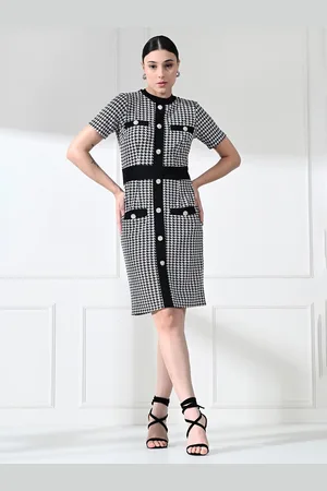BAESD Print Bodycon Midi Dress for Women