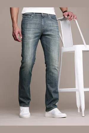 Nautica Men Straight Fit Heavy Fade Stretchable Jeans