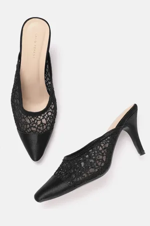 Lino Perros Woven Design Slim Heeled Mules