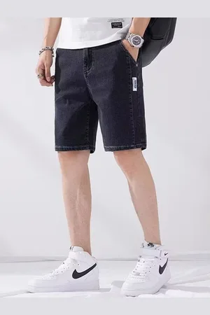 HERE&NOW Men Solid Regular Fit Denim Shorts