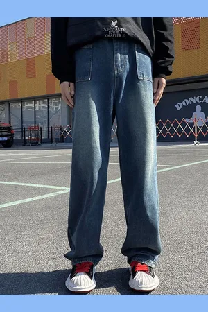 HERE&NOW Men Straight Fit Clean Look Light Fade Jeans