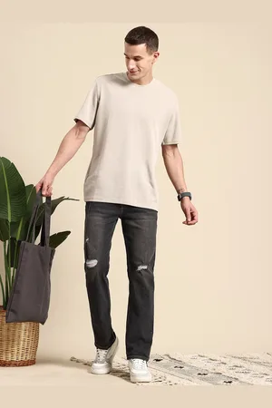 Mast & Harbour Men Ripped Regular Fit Jeans