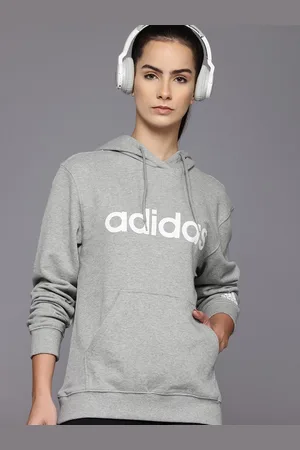 adidas Linear French Terry Pure Cotton Printed Hooded Sweatshirt