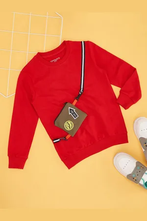 Pantaloons Boys Solid Pure Cotton Sweatshirt