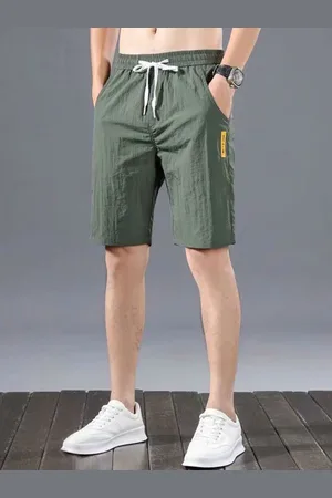 HERE&NOW Men Solid Mid-Rise Shorts