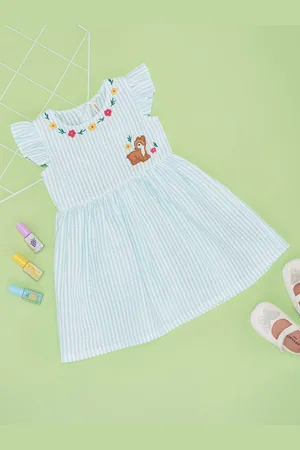 Pantaloons Girl Embroidered Fit & Flare Dress