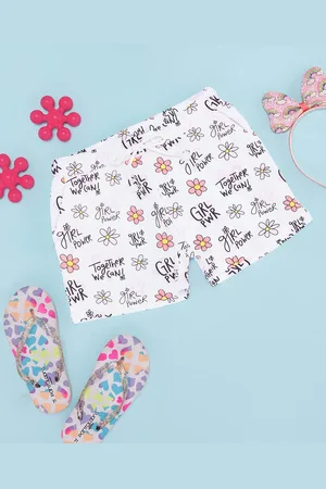 Pantaloons Girls Printed Regular Fit Shorts