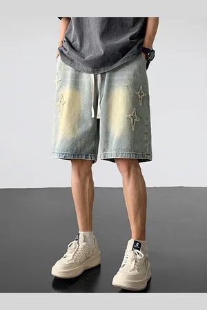 HERE&NOW Men Solid Regular Fit Denim Shorts