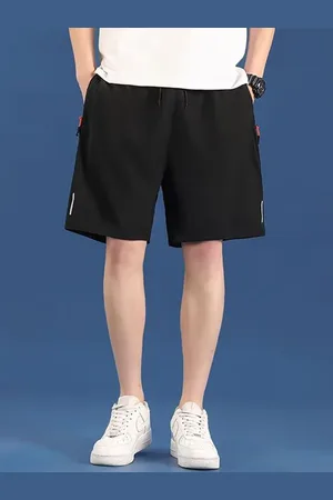 HERE&NOW Men Solid Regular Fit Mid-Rise Shorts