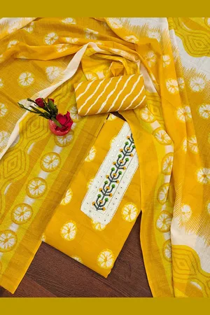 Ishin Printed Pure Cotton Unstitched Dress Material