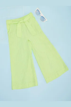 Pantaloons Girls Pure Cotton Flared-Fit Track Pant