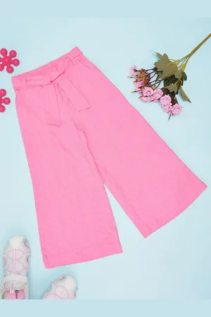 Pantaloons Girls Pure Cotton Flared-Fit Track Pant