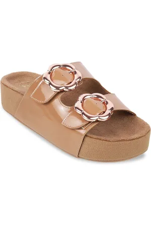 Catwalk Women Solid Platform Mules with Buckles