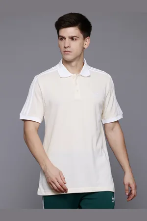 adidas 3-Stripe Polo Collar Pure Cotton T-shirt