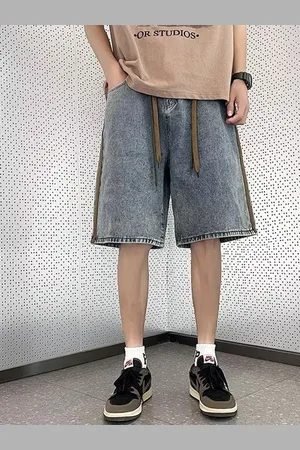 HERE&NOW Men Loose Fit Denim Shorts