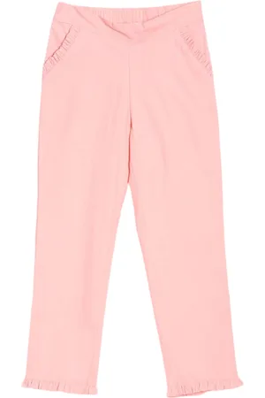 Allen Solly Girls Cotton Mid-Rise Trousers