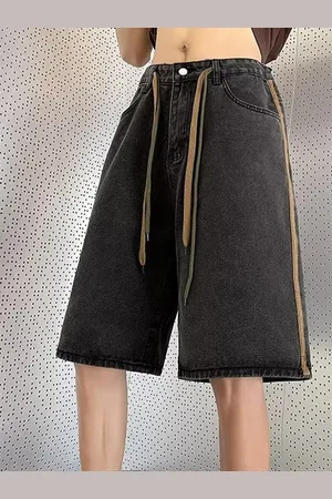 HERE&NOW Men Loose Fit Denim Shorts
