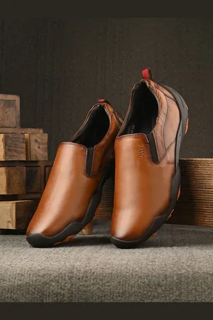 Hitz Men Leather Slip-On Driving Shoes