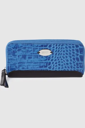 Hidesign Women Animal Textured Leather Zip Around Wallet
