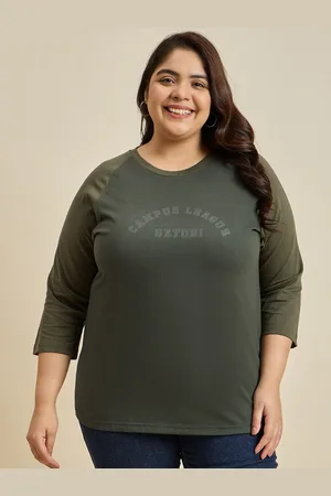 Sztori Women Typography Plus Size Tshirt