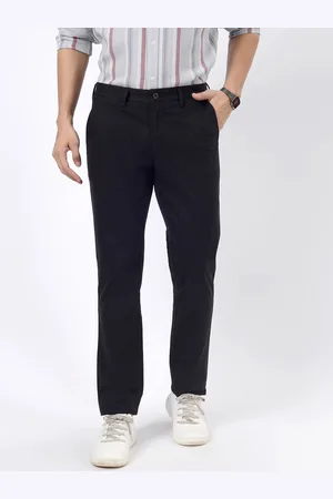 JADE BLUE Men Slim Fit Trousers