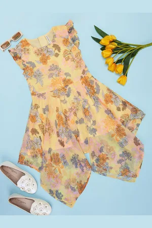 Pantaloons Girls Floral Flutter Sleeve Sheath Dress
