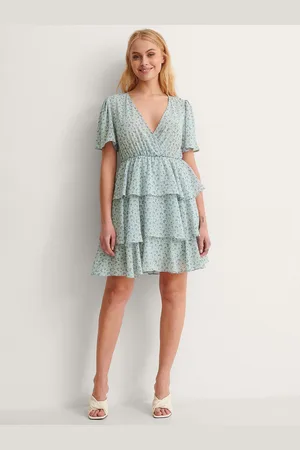 Roadster The Lifestyle Co. Floral Printed Layered Fit & Flare Dress