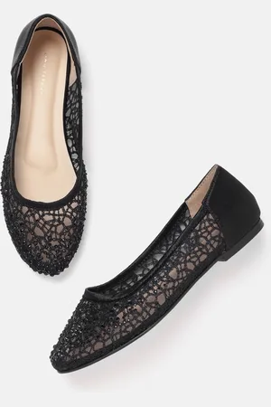 Lino Perros Women Woven Design Embellished Ballerinas