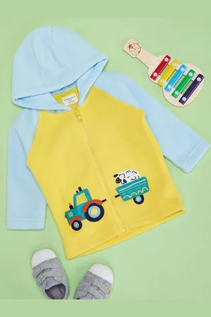 Pantaloons Boys Graphic Printed Round Neck Front-Open Sweatshirt