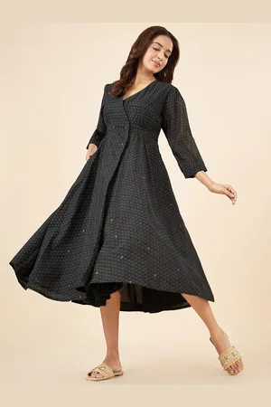 Pantaloons Printed Fit & Flare Midi Dress